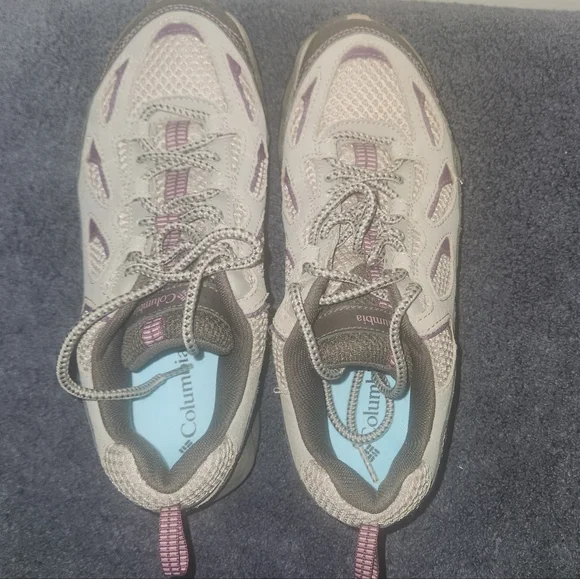 Columbia Womens Gray and Purple D Storm Hiking Shoes Size 8 - Picture 2 of 10